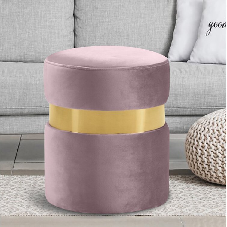 Everly Quinn Velvet Ottoman Wayfair